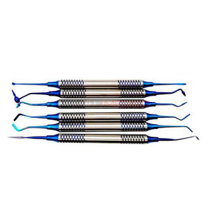 Premium 6 uds conjunto de espátula de relleno de resina compuesta Dental recubierta de Titanio instrumentos restauradores antiadherentes de alta precisión - Product Image 1