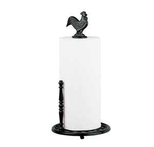 Portarrollos de cocina blanco bajo con etiquetado privado personalizado, soporte para toalla de papel, poste de gallo, accesorios, encimera de almacenamiento - Product Image 1