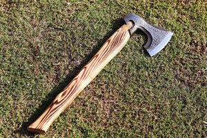 Wholesale Customized High Quality OEM ODM Service Handmade Damascus Steel Tomahawk Industrial Grade Ash <b>Wood</b> Handle Leather - Product Image 4