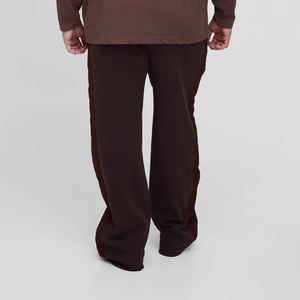 Nouvelle Collection Streetwear jambe droite Baggy lavé pantalons de survêtement 100% coton français éponge coupe ample jambe droite pantalons pour hommes - Product Image 2