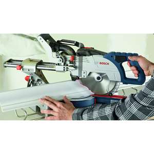 8-1/2 pulgadas Sierra ingletadora deslizante de un solo bisel con fuente de alimentación eléctrica de 18 V para madera y metal, grado industrial y bricolaje, certificación GS - Product Image 3
