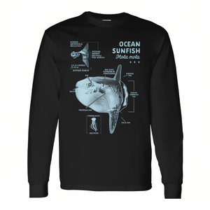 Camiseta de Manga Larga con Diseño de Anatomía de Mola Mola para Amantes de la Pesca, Ideal para Artículos Promocionales - Product Image 2