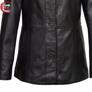 Blazer taux de gros sur mesure vente chaude nouveau design de luxe meilleurs trucs femmes blazer en cuir - Product Image 4