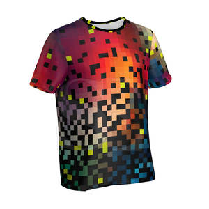 Camiseta de sublimación de tamaño adulto hecha a medida de alta calidad para hombre suave de secado rápido Fitness Dot Diseña tus propias camisetas de sublimación - Product Image 4