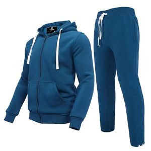 Conjunto Deportivo de Forro Polar Sólido de Primera Calidad para Hombre, Transpirable, con Capucha Personalizable para Invierno, Gran Venta 2025 - Product Image 1