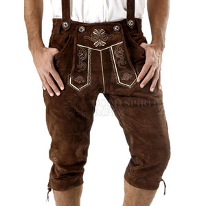 Hommes du fabricant professionnel Lederhosen Design personnalisé motif solide bas quantité minimale de commande nouveau Stock du Pakistan - Product Image 4