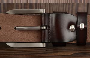 Nuevo diseño OEM cinturones de cuero de lujo para hombres con color personalizado transpirable Street Wear alta calidad top trended mejor cinturón de cuero - Product Image 6