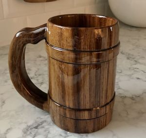 ECO-FRIENDLY WOOD WOODEN Beer Coffee <b>Mugs</b> New Look <b>Mugs</b> for Home Hotel and RestauraNT - Product Image 4