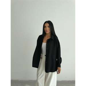 Chemise en tricot noire OTTO MAN - Product Image 2