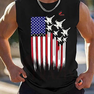 Camiseta sin Mangas Deportiva para Hombre, Tejida, Transpirable, de Alta Calidad, Secado Rápido, Superventas - Product Image 4