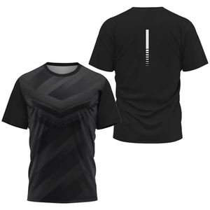 Ropa deportiva Camisetas de moda Verano Correr al aire libre Fitness Transpirable Manga corta Carta Bádminton Entrenamiento O-cuello Gimnasio Tops - Product Image 2
