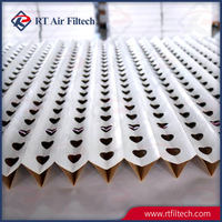 Filter Kertas Booth Cat 10m X 1m Columbus Filter Warna Kuning dan Putih Efisiensi 85% di Spray Booth