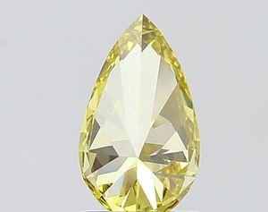 IGI certifié 0.70 CT laboratoire cultivé poire coupe diamant jaune vif VVS2 CVD pour la fabrication de bijoux - Product Image 4