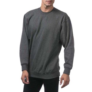 Sweat-shirt à col rond en molleton lourd pour homme, 400 g, gris, personnalisé, 100 % coton, brodé, respirant, vêtements de base - Product Image 4
