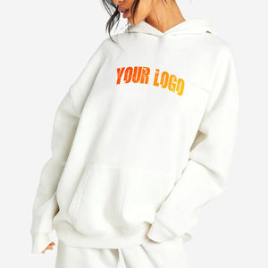 Sudaderas con capucha de invierno de hombros caídos, personalizadas, a precio asequible, de color liso, transpirables, estilo urbano para mujer, ¡las más vendidas! - Product Image 1