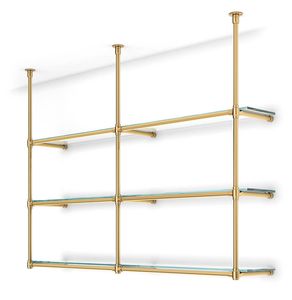 Estantes de latón hechos a mano con detalles únicos para una solución de almacenamiento de decoración del hogar de lujo Premium - Product Image 4