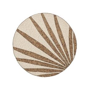 Napperons perlés élégants faits à la main pour la configuration de table rustique Tapis de table fantaisie avec broderie de perles de rocaille avec un design géométrique - Product Image 3