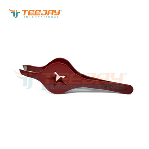 Nueva Pinza para Cejas con Recubrimiento en Polvo Rojo, Punta Inclinada con Agarre Práctico, Tratamiento de Cejas, Manicura, OEM, Marca Privada, Color Personalizado, Logotipo - Product Image 5