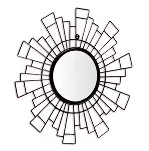 Espejo de pared con marco de Metal moderno, espejo decorativo de diseño elegante para el hogar, sala de estar y dormitorio - Product Image 3