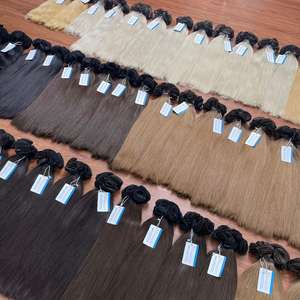 ¡PRECIO AL POR MAYOR! Extensiones de cabello humano tejido a mano textura natural Lisa lista para enviar cabello vietnamita - Product Image 5