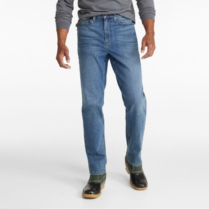 Nuevos Jeans de Mezclilla Azul Claro para Hombre, Corte Holgado, Algodón/Spandex, Cintura Media, 5 Bolsillos, Presillas para Cinturón, Parche con Logotipo, Resistentes al Viento y Transpirables - Product Image 4