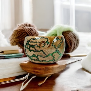 Tazón de hilo de resina de alta calidad de tendencia industrial para tejer y ganchillo Tazón de hilo de resina hecho a mano - Product Image 4