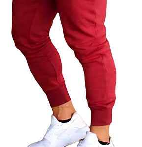 กางเกงขายส่งผู้ชายทรงสลิมฟิตผ้าฝ้ายผสมสแปนเด็กซ์ ดีไซน์ลำลองสำหรับใส่ทำงาน มีกระเป๋าข้างและซิป - Product Image 3