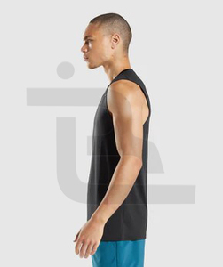 เสื้อกล้ามออกกำลังกาย OEM 2025 ดีไซน์ทันสมัย ผ้าคอตตอน/โพลีเอสเตอร์ ระบายอากาศ แห้งเร็ว รับผลิตตามสั่ง ขายส่ง - Product Image 4
