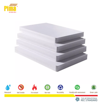 Celuka, respetuoso con el medio ambiente, resistente al agua, 4X8FT, 1220X2440mm, superficie brillante blanca, láminas para techos de PVC, espuma rígida de 6mm/8mm, fábrica de Forex personalizada