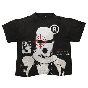 Custom Vintage Hip Hop Street Style Printed Graphic 100% Cotton Oversized <b>Crop</b> <b>Top</b> Loose Fit Casual T-shirt for <b>Men</b> - Product Image 2