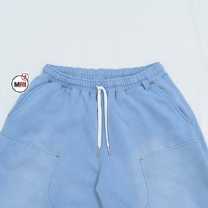 Vente en gros de pantalons de jogging à jambe large confortables et décontractés avec plusieurs poches au genou 100% coton à la mode avec logo personnalisé - Product Image 4
