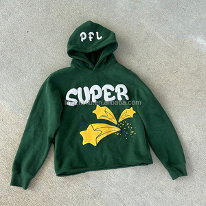 Sudadera con Capucha Extra Grande para Hombre, 100% Algodón, 500 GSM, Gruesa, Estilo Urbano, con Forro Lavado y Logotipo Personalizado - Product Image 2