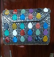 Tas Clutch Rantai Resin Berhias Rhinestone Gaya Modern, Desain Dekoratif, Tas Tangan Wanita untuk Penggunaan Sehari-hari, Pesta, Pernikahan, Harga Terbaik