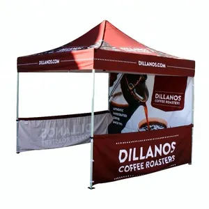 Pop Up canopy Tent small exhibition folding Outdoor advertising 10FT market stall four corner tent