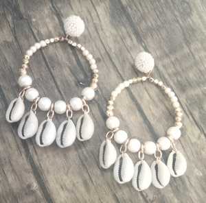 Fait à la main Design élégant raphia Rectangle forme perles glands boucles d'oreilles créoles couleur personnalisée femmes soirée en plein air vêtements de plage - Product Image 5