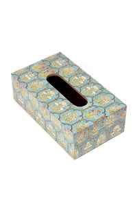 Boîte à mouchoirs décorative au design fabuleux en bois et métal avec boîte à serviettes de table de qualité supérieure - Product Image 3