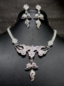 ชุดแหวนต่างหูสร้อยคอชุบเงินขายดีสุดๆชุดเครื่องประดับสไตล์หรูหรา - Product Image 4