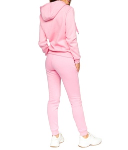 Conjunto Deportivo de Invierno para Mujer al por Mayor, Traje Deportivo Personalizado de Corte Regular, Conjunto de 2 Piezas, Pantalones y Sudadera con Capucha, 100% Algodón - Product Image 2