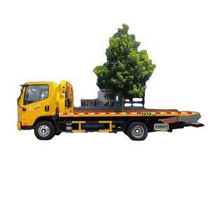 <b>Flatbed</b> 1 pull 2 Car Towing <b>Truck</b> FAW 4x2 Wrecker Towing <b>Truck</b> with 5600*2350mm Wrecker Body Platform - Product Image 1