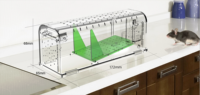 Piège à souris en plastique transparent durable et humain, boîte de capture vivante pour la maison, la cuisine, le garage, l'entrepôt