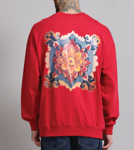 Bangladesh fabricado 280 GSM 100% algodón gota hombro sudaderas de gran tamaño para hombres Premium personalizado gráfico impreso bordado - Product Image 5