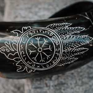 แก้วมักทรงเขาควายวัสดุธรรมชาติทนทานสไตล์หรูหราเหมาะสำหรับคนรักกาแฟและชาผู้ผลิตอินเดีย - Product Image 2