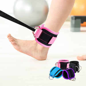 SFI Wholesale High Quality Custom Kickback Ankle Straps Workout <b>Foot</b> Support Ankle Straps for Cable Machines - Product Image 5