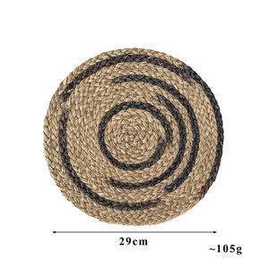 Handmade Bamboo Seagrass Cornhusk Rectangular Doormat Classic 100% Natural Materials Economical Price Hand <b>Woven</b> for Vietnam - Product Image 3