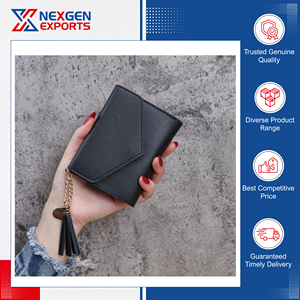 Última Llegada de Existencias, Excelente Calidad, Altamente Duradero, Tarjetero de Cuero PU Impermeable para Mujer, Logotipo Personalizado - Product Image 6