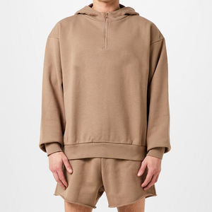 กางเกงขาสั้นจ็อกเกอร์ผ้าเฟรนช์เทอร์รี่ลายเรียบสำหรับผู้ชาย น้ำหนักปานกลาง เหมาะสำหรับออกกำลังกาย ระบายอากาศได้ดี เป็นมิตรต่อสิ่งแวดล้อม มีเชือกผูก - Product Image 4