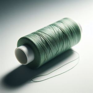 Bobine de fil à coudre vert de qualité supérieure-Échantillon gratuit en coton durable teint pour les projets de courtepointe et de broderie fabriqués au Népal - Product Image 3