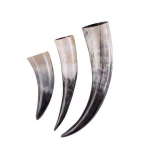 Authentique naturel Viking buvant blanc chaud fait à la main Viking corne tasse bière Viking avec support miroir poli meilleure qualité verrerie - Product Image 2