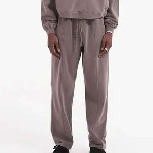 Survêtement à capuche en molleton solide 100% coton pour hommes avec impression personnalisée coupe-vent et respirant couleurs et logo personnalisés - Product Image 5