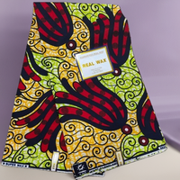 Nueva Tela Africana Grand Wax Dobby con Brillo, 100% Algodón Ankara Batik Ecológica para Niños y Niñas, para Confección de Cortinas, Vestidos de Fiesta